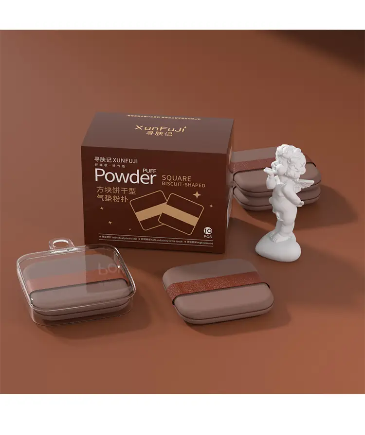 Double-Sided Wet Dry Powder Puff Xunfuji Red — feature 8