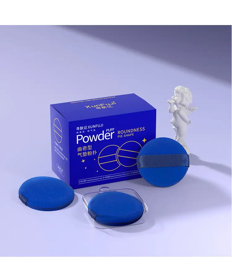 Double-Sided Wet Dry Powder Puff Xunfuji Red — feature 9