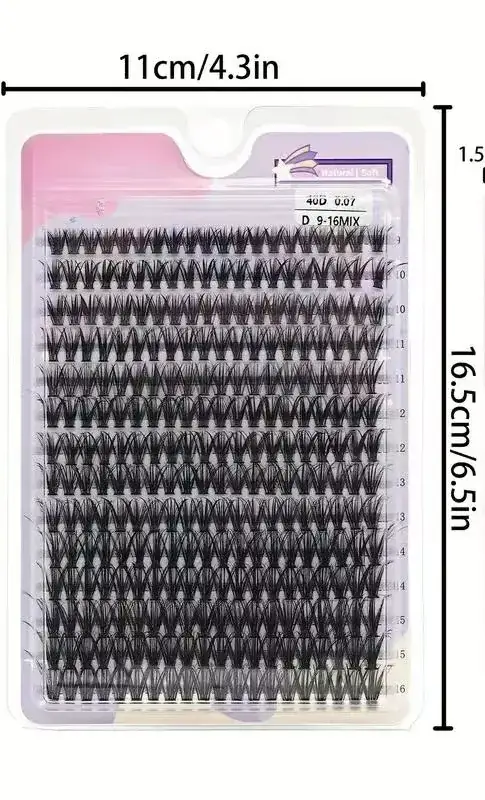 40D30P50D Thick False Eyelashes Pack of 100 - Image 4