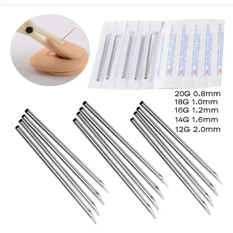 Stainless Steel Cross-Border Piercing Needles 10-20G Wholesale