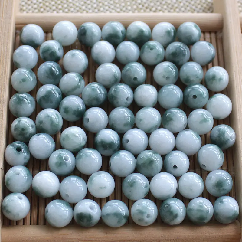 Floating Blue Jade Beads for DIY Bracelets - Image 5