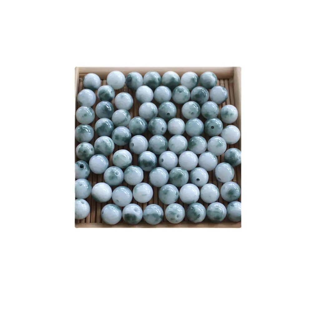 Floating Blue Jade Beads for DIY Bracelets - Image 6