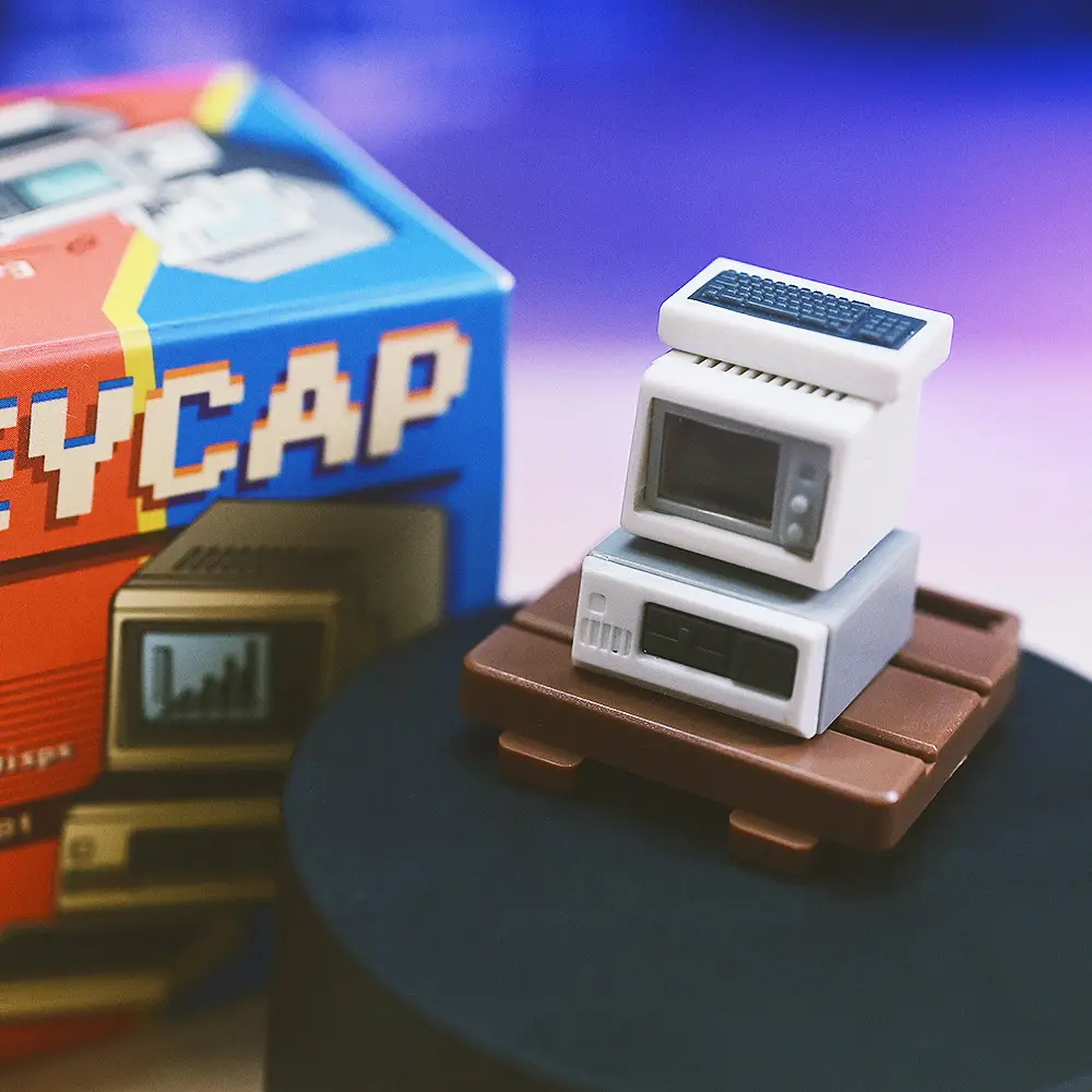 Keycap Museum mac Mita K-02 small TV keycap retro personalized transparent keycap gift mechanical keyboard