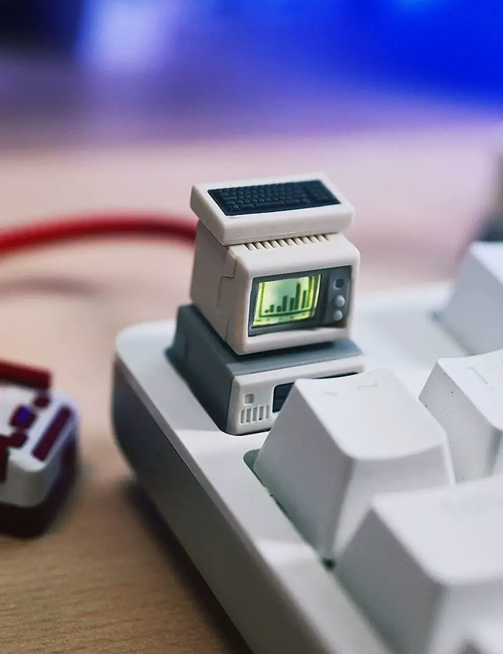 Keycap Museum mac Mita K-02 small TV keycap retro personalized transparent keycap gift mechanical keyboard — feature 15