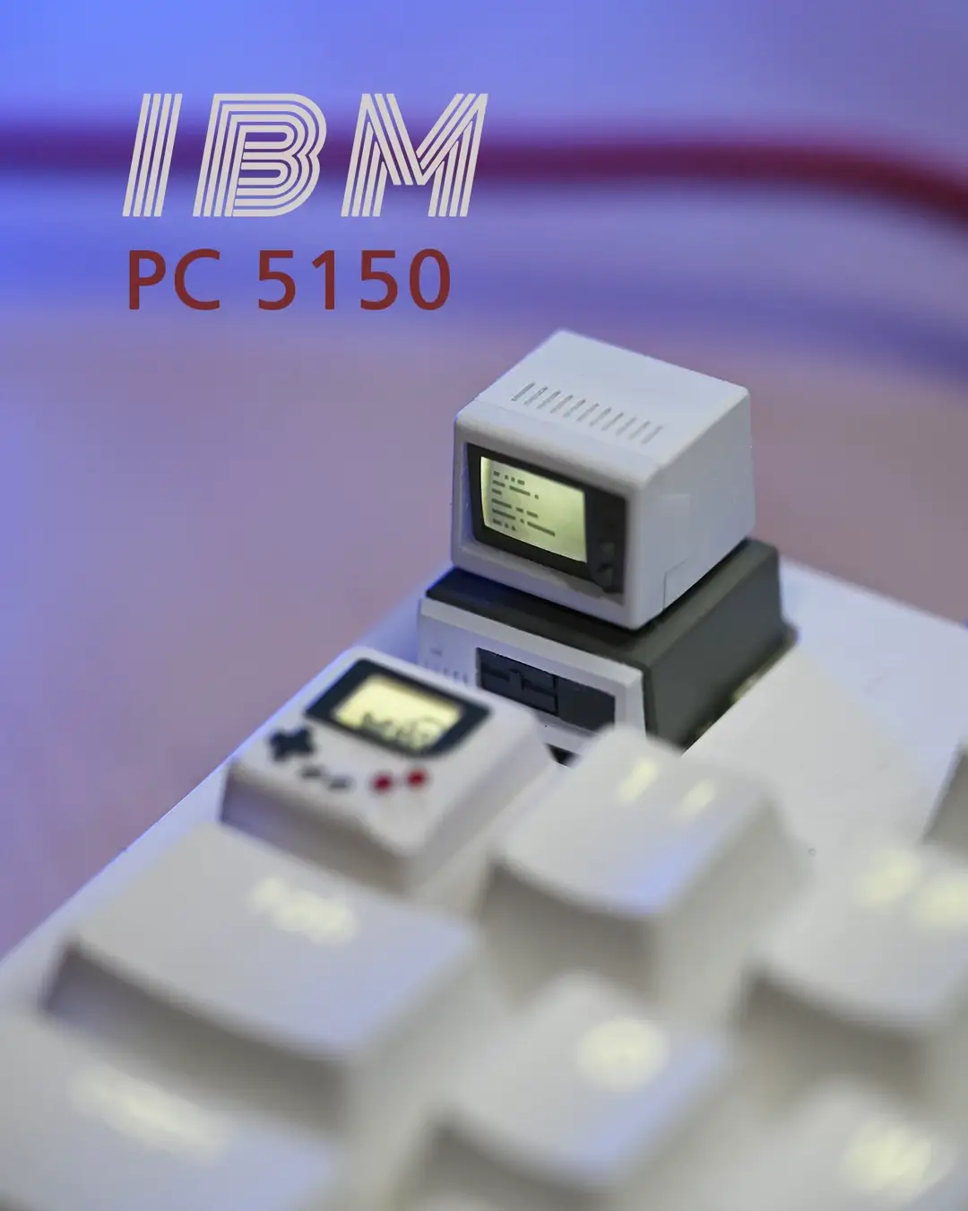 Keycap Museum mac Mita K-02 small TV keycap retro personalized transparent keycap gift mechanical keyboard — feature 2