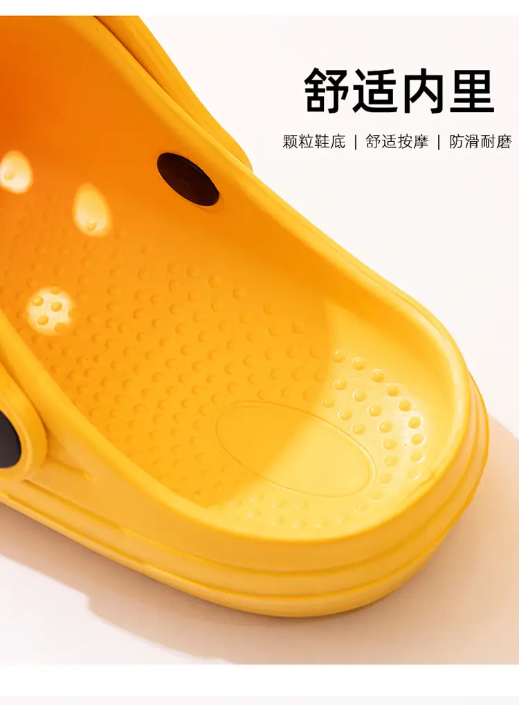 2023 New Summer Croc Shoes Pink & Grey Non-Slip Garden — feature 20