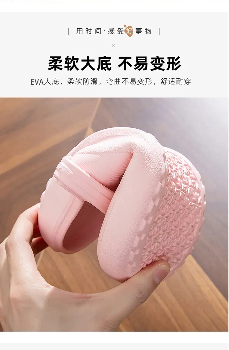 2023 New Summer Croc Shoes Pink & Grey Non-Slip Garden — feature 22