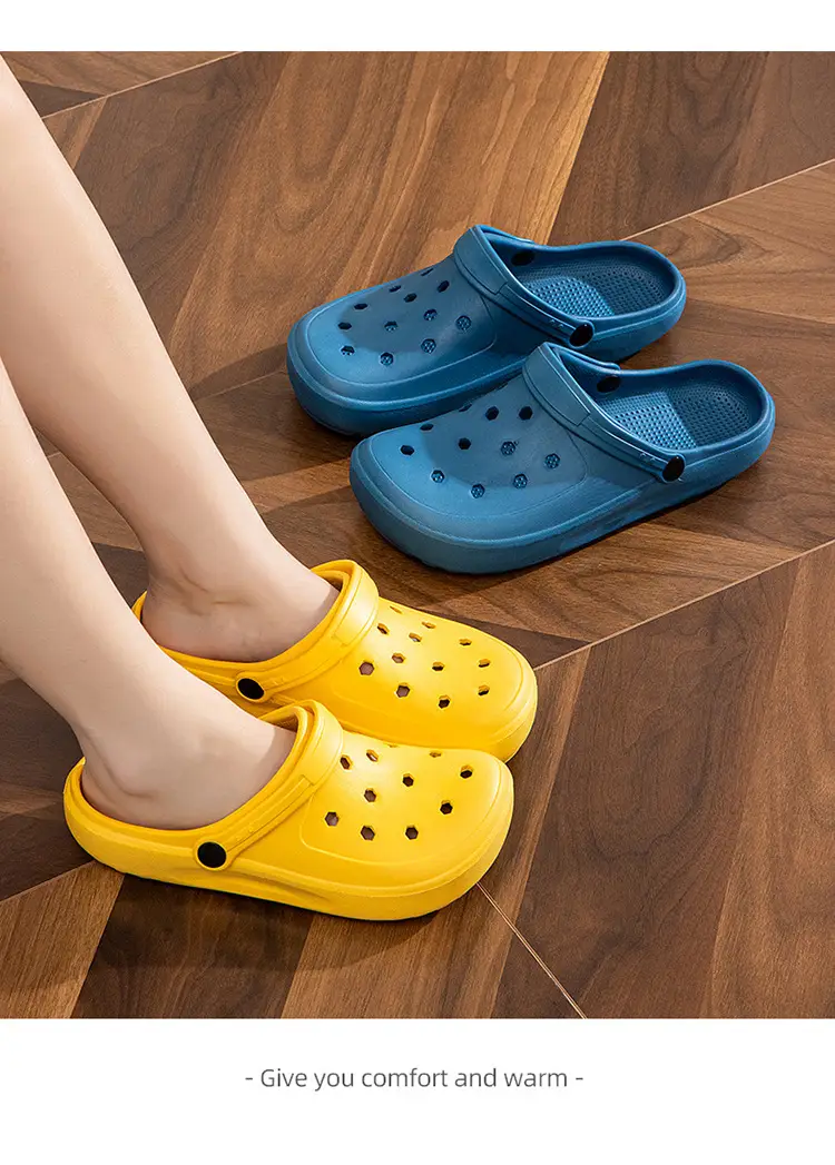 2023 New Summer Croc Shoes Pink & Grey Non-Slip Garden — feature 28