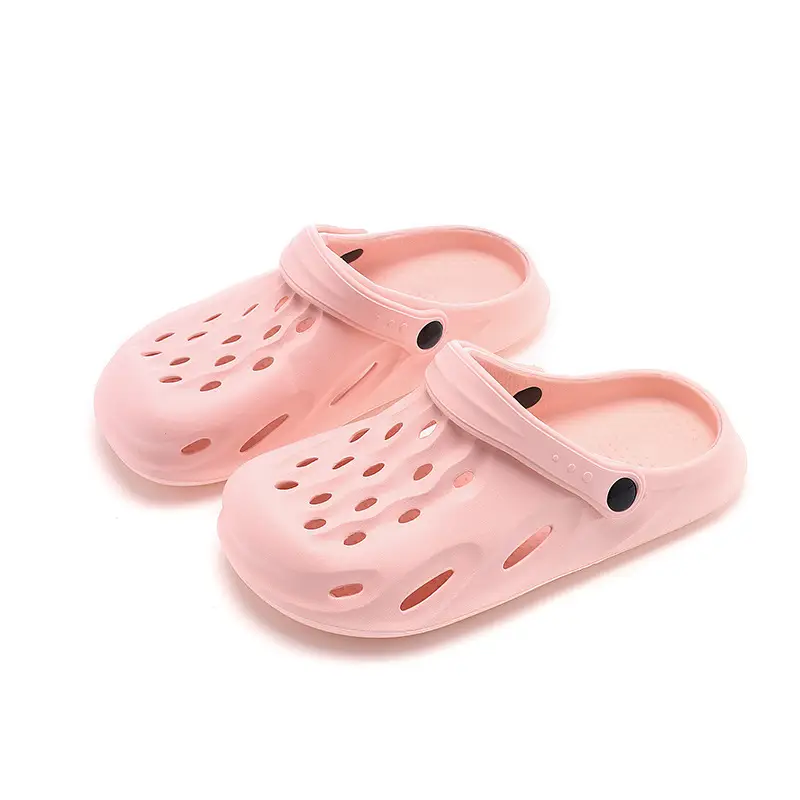 2023 New Summer Croc Shoes Pink & Grey Non-Slip Garden
