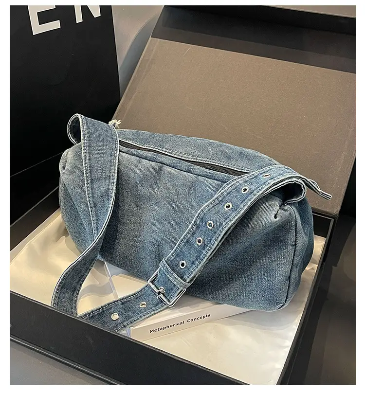 Blue Denim Shoulder Messenger Bag for Women 2023 — feature 10