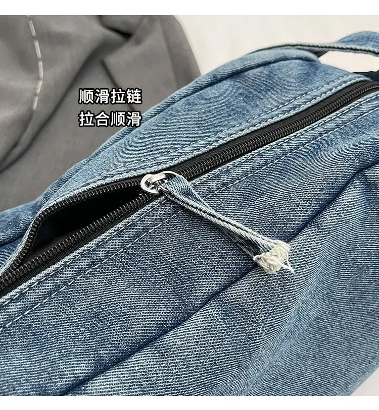 Blue Denim Shoulder Messenger Bag for Women 2023 — feature 14