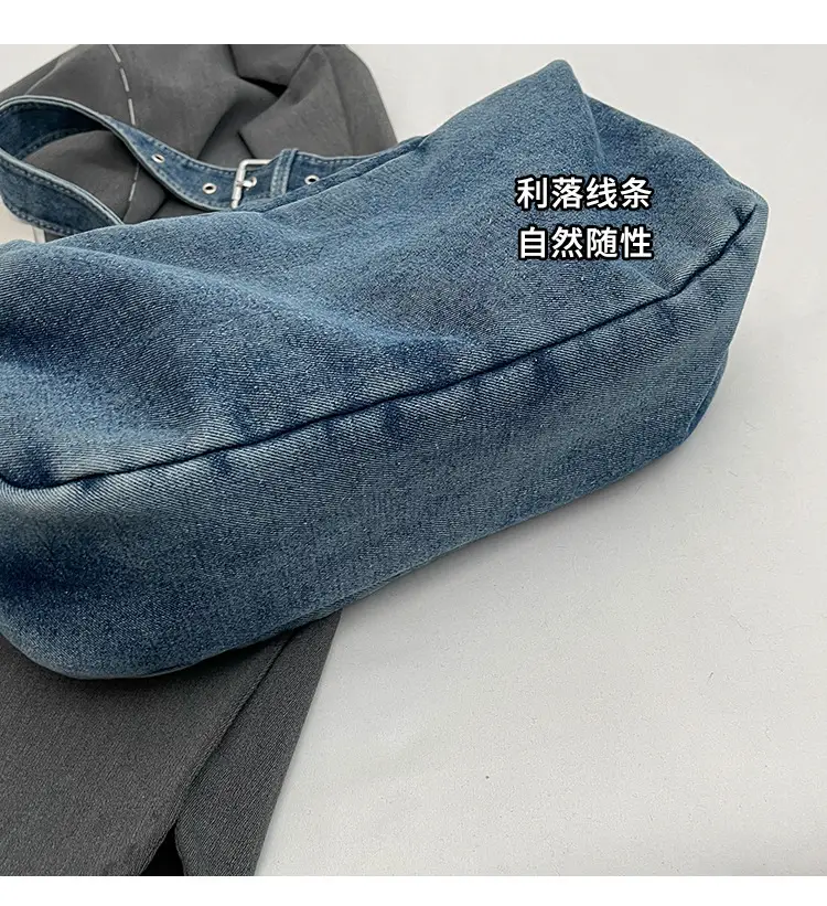 Blue Denim Shoulder Messenger Bag for Women 2023 — feature 15