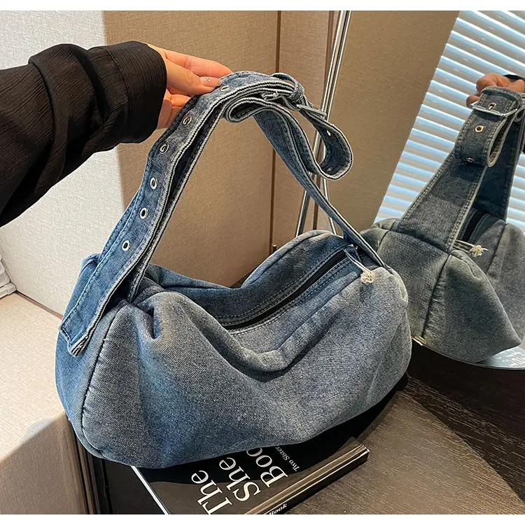Blue Denim Shoulder Messenger Bag for Women 2023 — feature 21