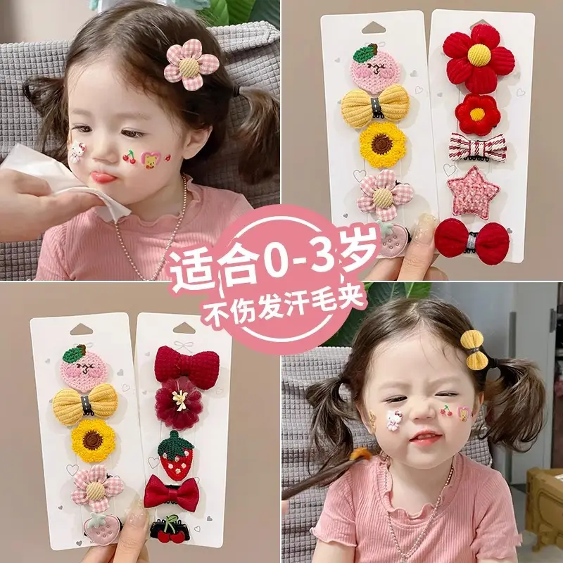 Cute Fetal Hair Clips for Baby Girls - Image 41