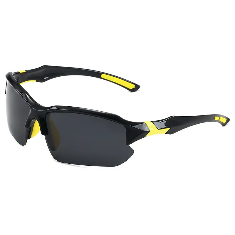 Polarized Cycling Sunglasses Black Yellow Windproof - Image 3