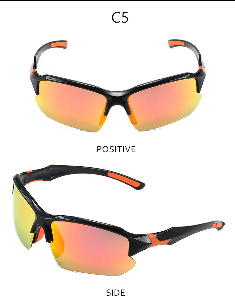 Polarized Cycling Sunglasses Black Yellow Windproof β feature 16