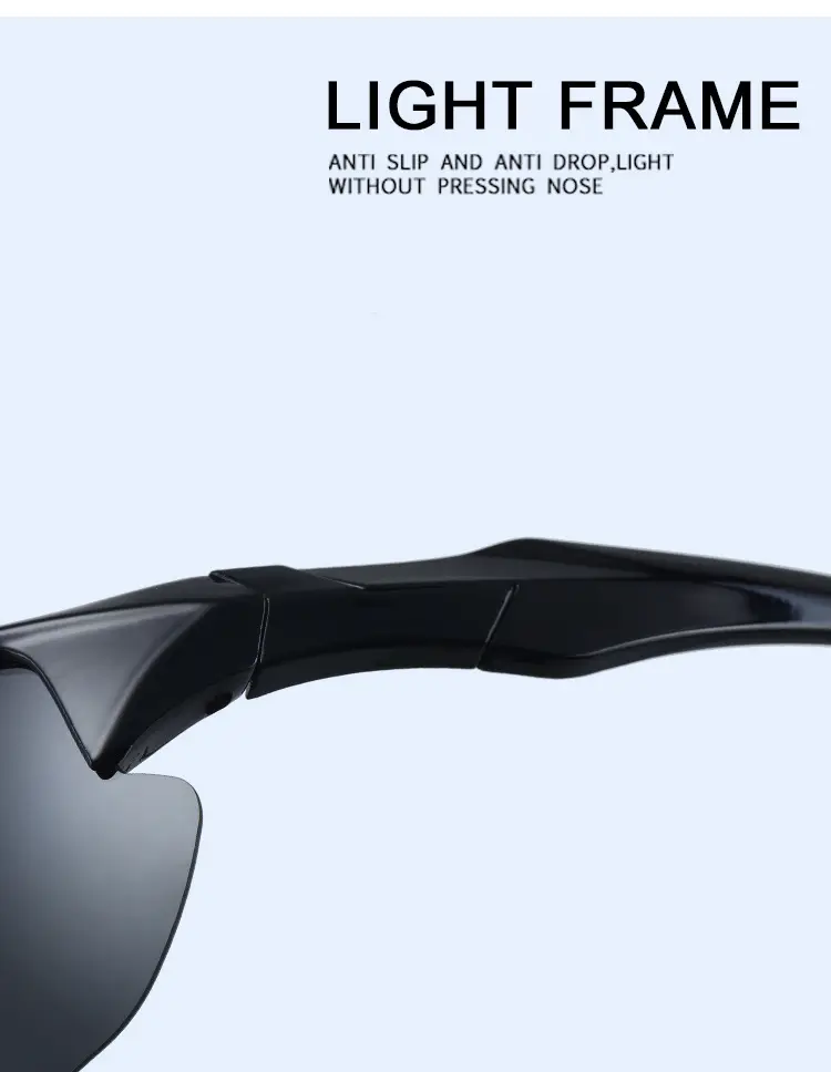 Polarized Cycling Sunglasses Black Yellow Windproof β feature 23