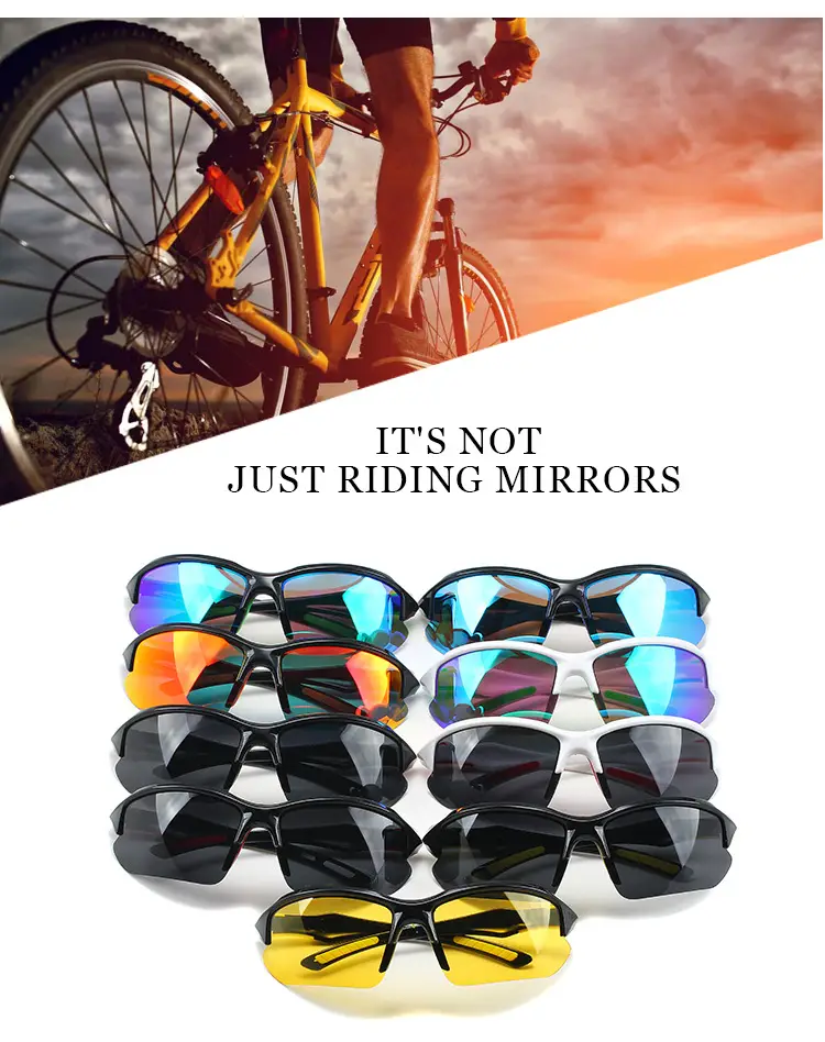 Polarized Cycling Sunglasses Black Yellow Windproof β feature 4