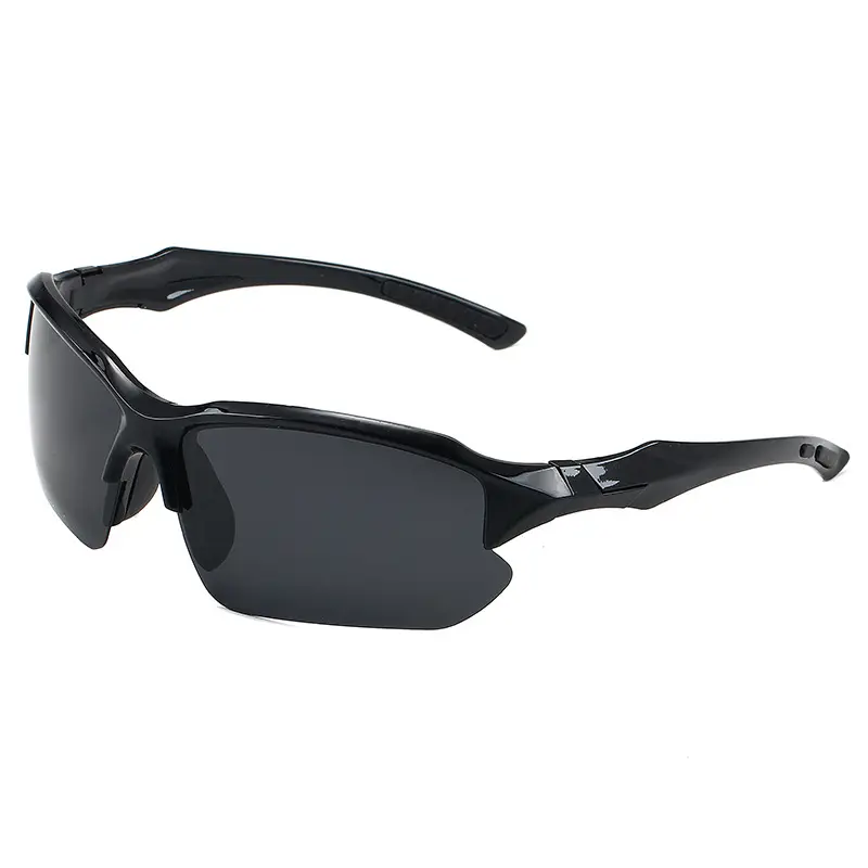 Polarized Cycling Sunglasses Black Yellow Windproof