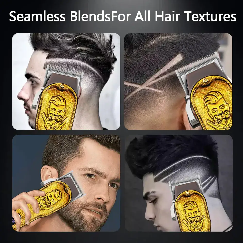 Electric Hair Clipper with LED Display & USB Charging
