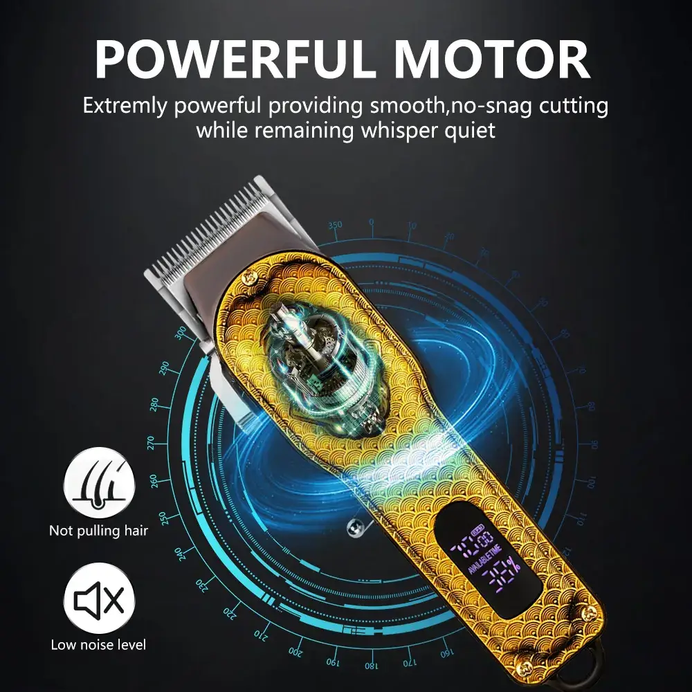 Electric Hair Clipper with LED Display & USB Charging — feature 2