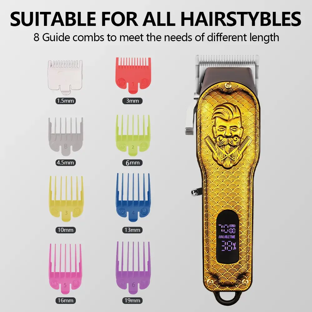 Electric Hair Clipper with LED Display & USB Charging — feature 7