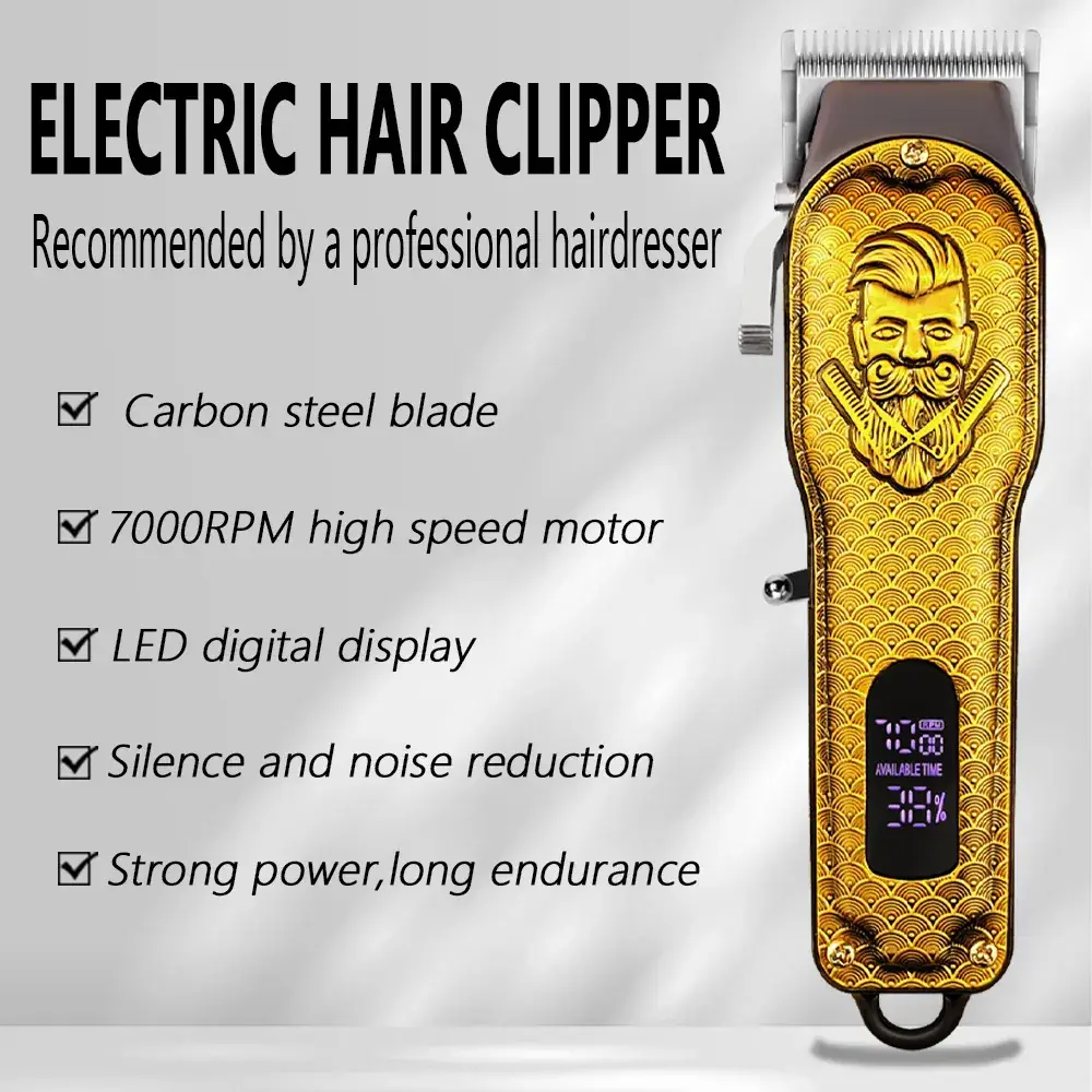 Electric Hair Clipper with LED Display & USB Charging — feature 8