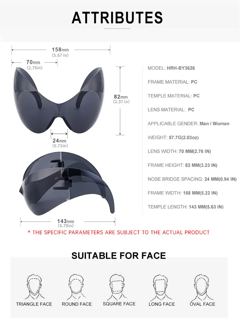 Women Anti-UV Cat Eye Sunglasses Grey Cross Border — feature 32