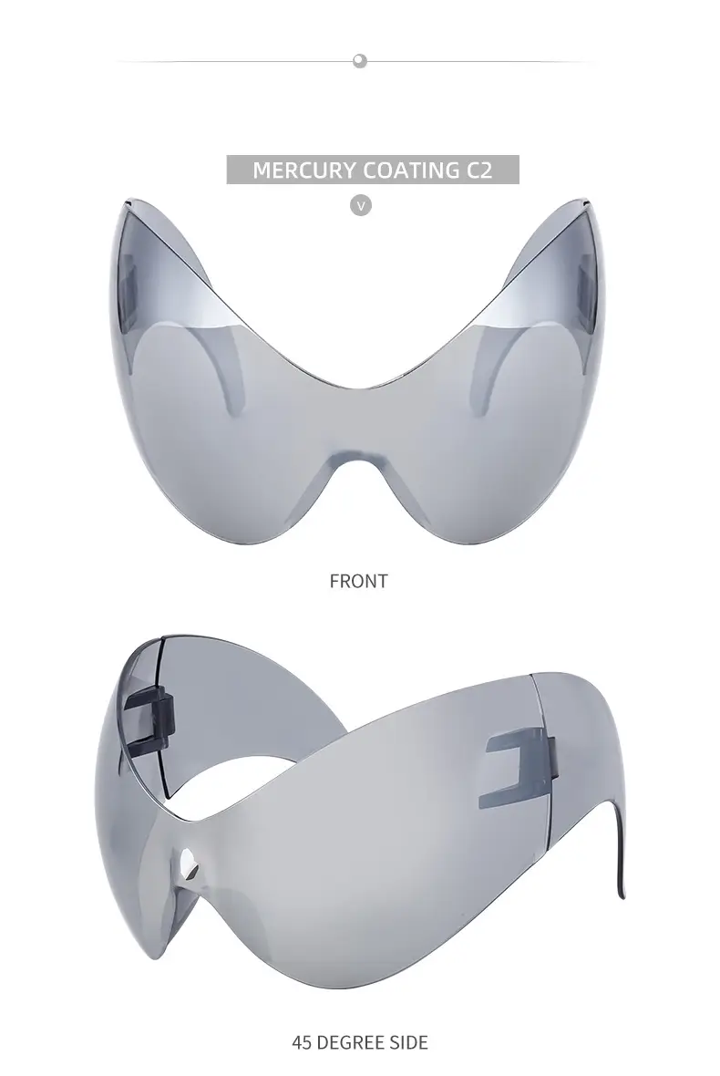 Women Anti-UV Cat Eye Sunglasses Grey Cross Border — feature 35