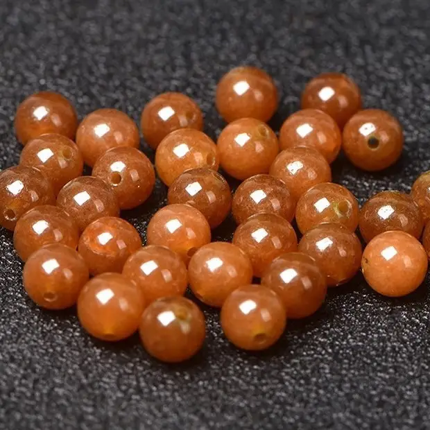 Hotan Chalcedony Round Beads Bulk Sugar Beads - Image 5
