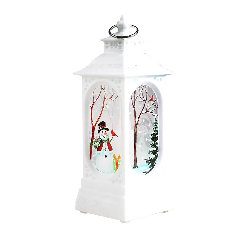 Christmas Wind Lamp Candle Lamp Night Light Snowman Decor
