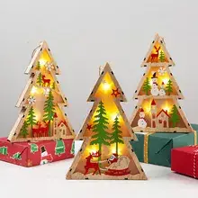 Christmas Wind Lamp Candle Lamp Night Light Snowman Decor — feature 16