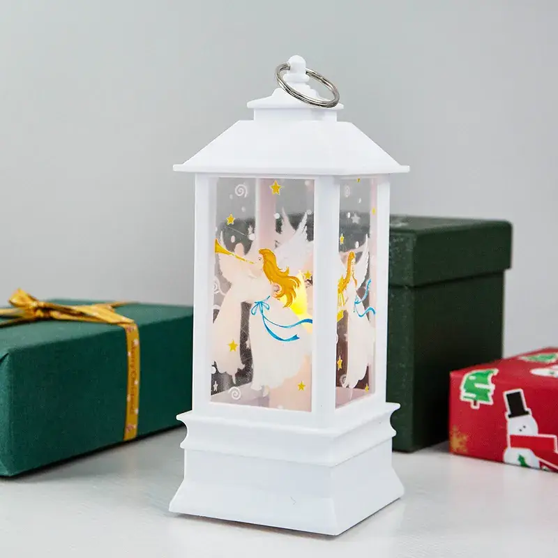 Christmas Wind Lamp Candle Lamp Night Light Snowman Decor