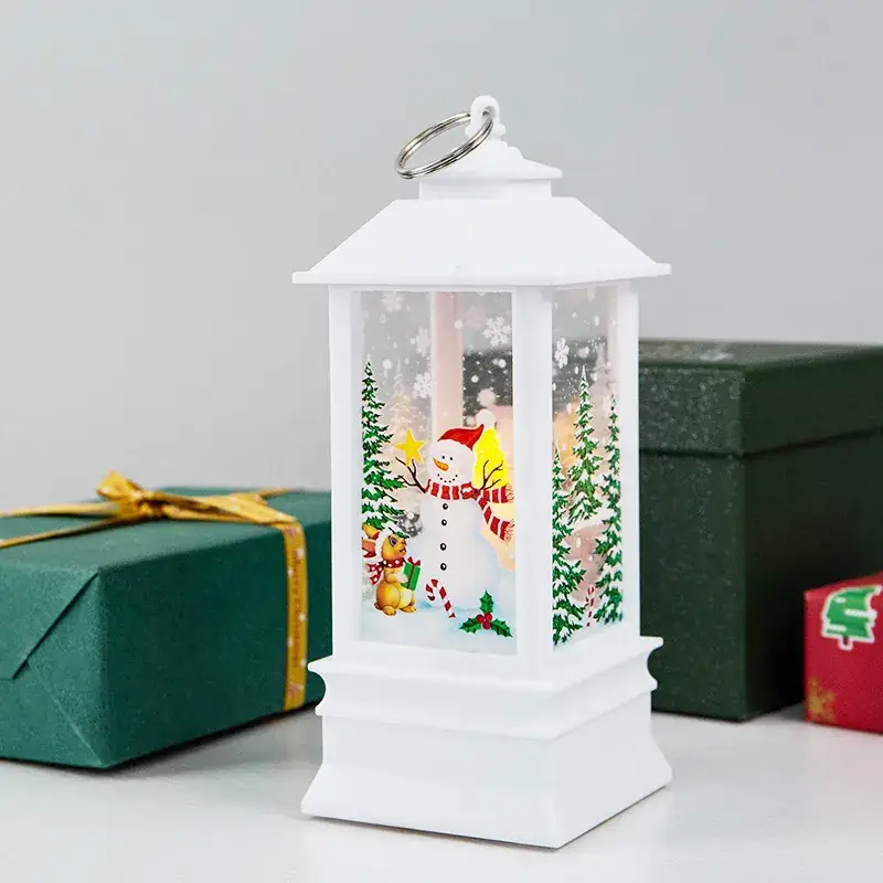 Christmas Wind Lamp Candle Lamp Night Light Snowman Decor