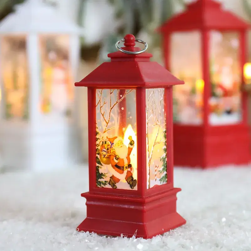 Christmas Wind Lamp Candle Lamp Night Light Snowman Decor