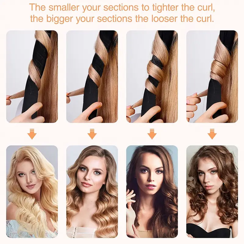Pink Heat-Free Lazy Curling Wand Set - Image 9