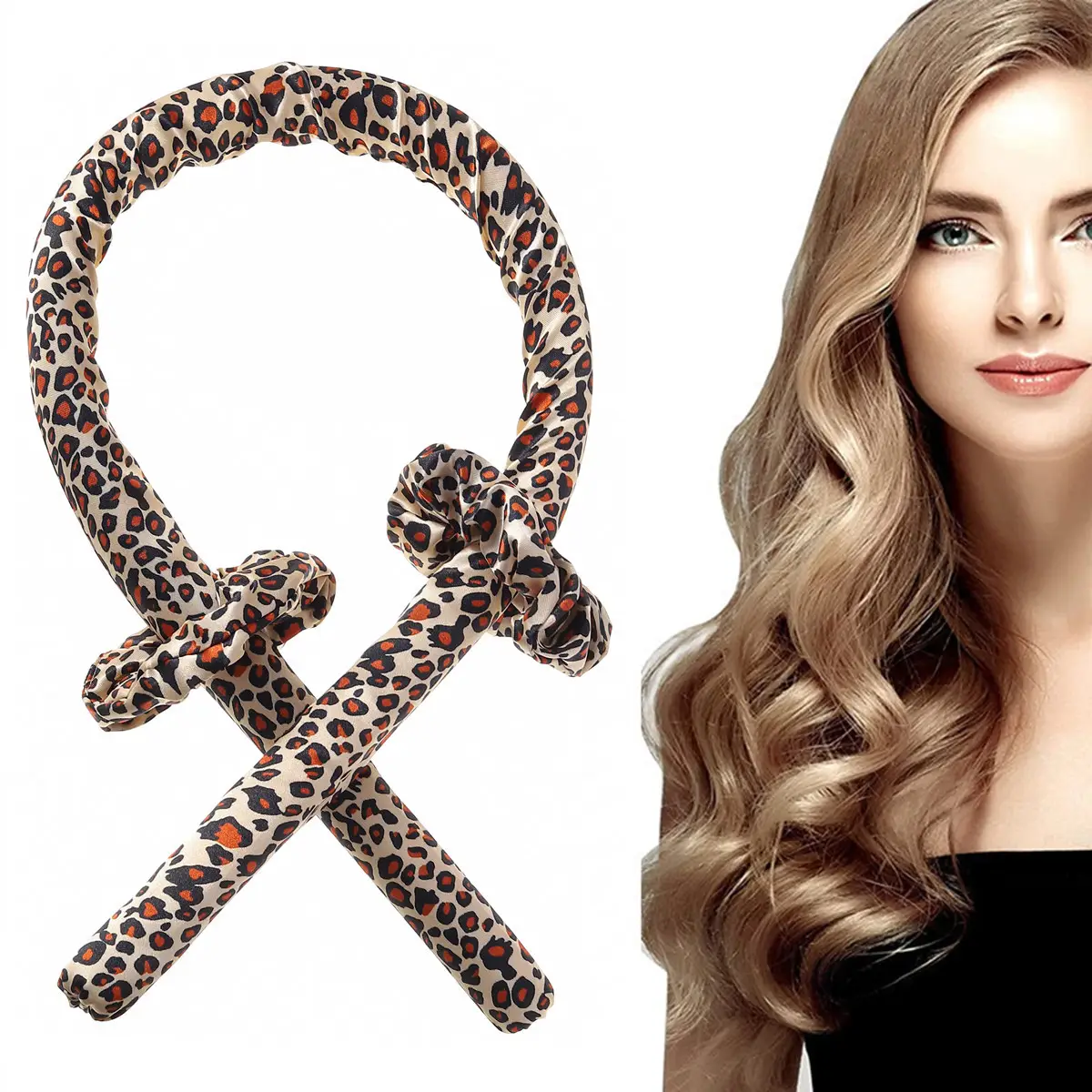 Pink Heat-Free Lazy Curling Wand Set — feature 2