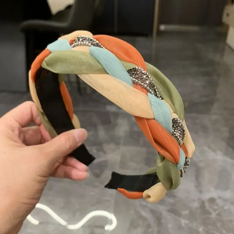 Women's Twist Retro Headband with Pearl Accents — feature 5