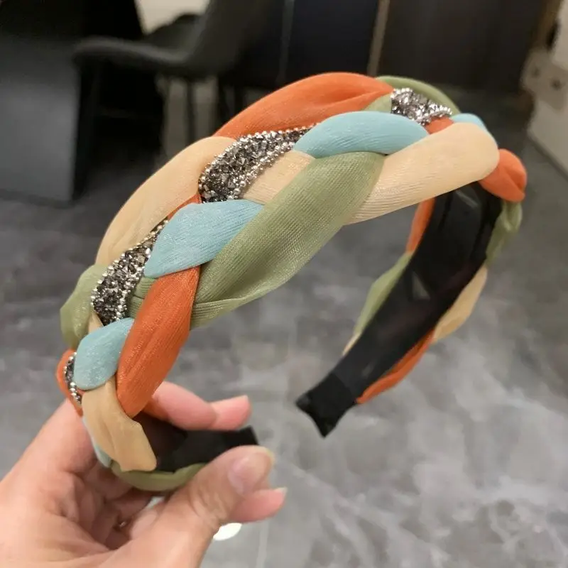 Women's Twist Retro Headband with Pearl Accents — feature 6