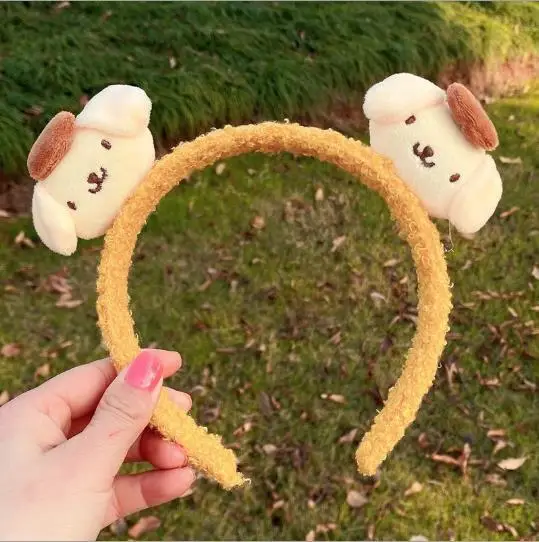 Yellow Cartoon Headband for Women, 3D Design, Soft Faux Fur, Autumn Winter Hair Accessories - Image 20