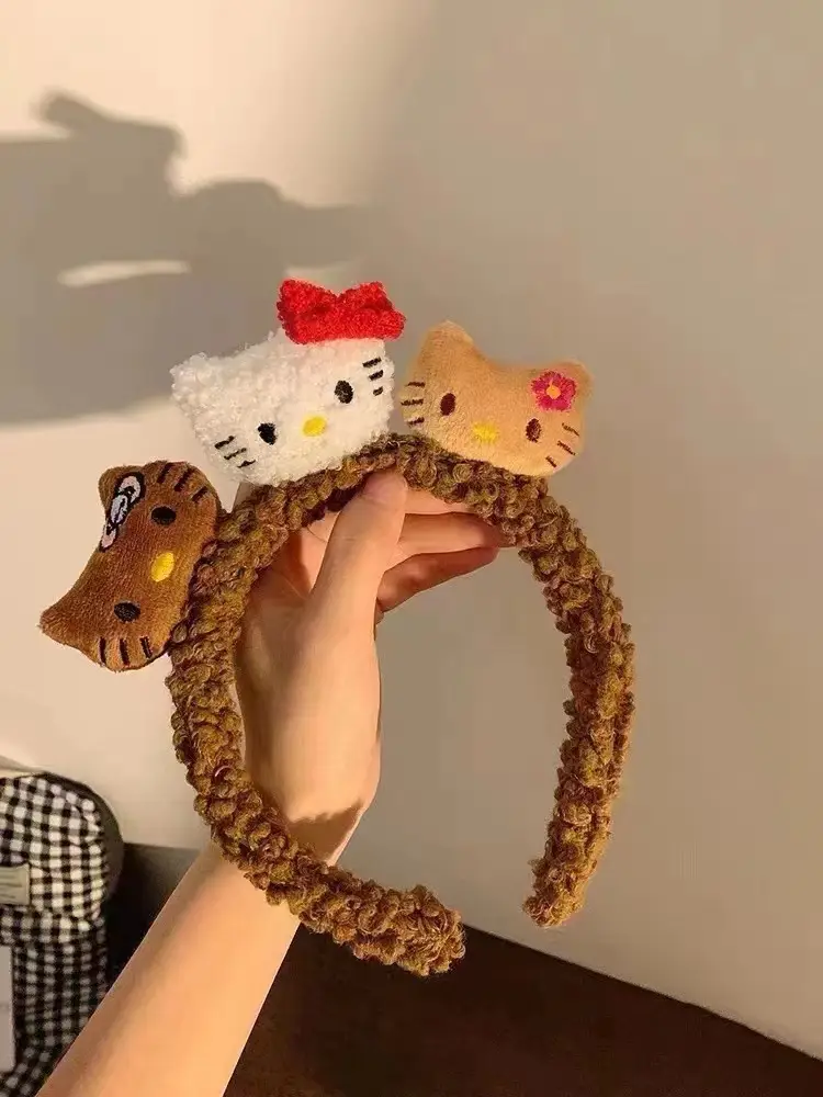 Yellow Cartoon Headband for Women, 3D Design, Soft Faux Fur, Autumn Winter Hair Accessories - Image 24