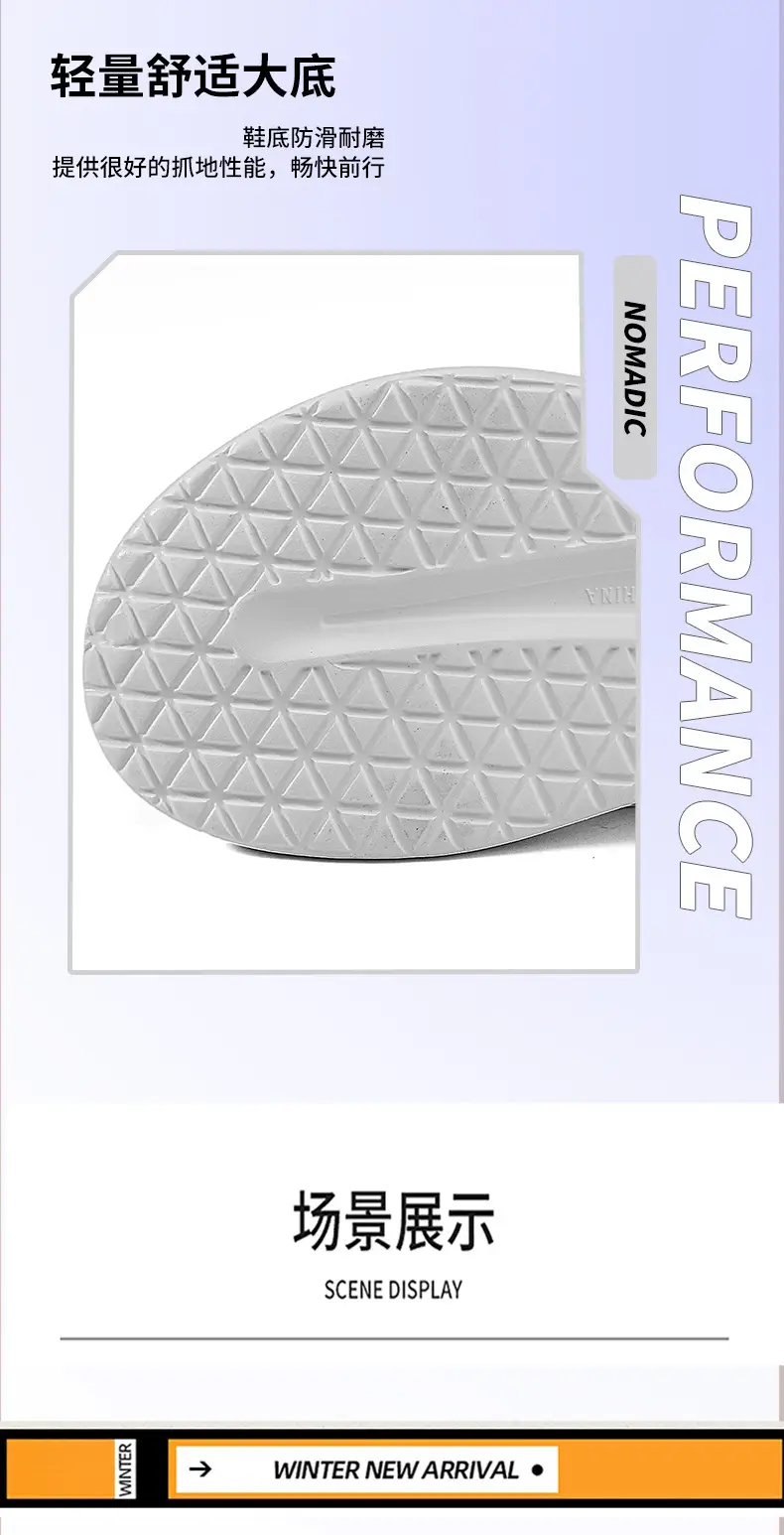 Cotton slippers men's winter couple's thick-soled thick-soled parent-child fleece-lined warm waterproof woolen slippers lazy shoes cotton-padded shoes — feature 7