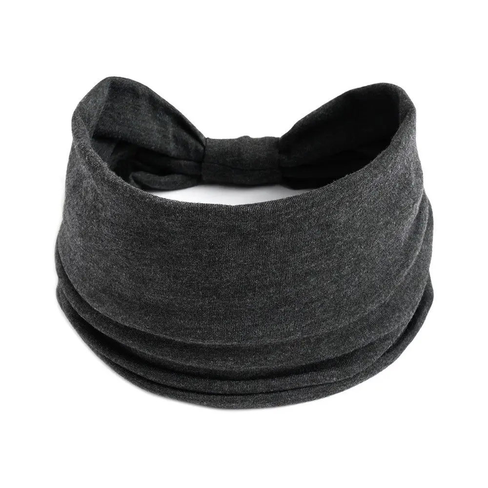 Blue Elastic Hair Band for Men Women Sports Yoga Running