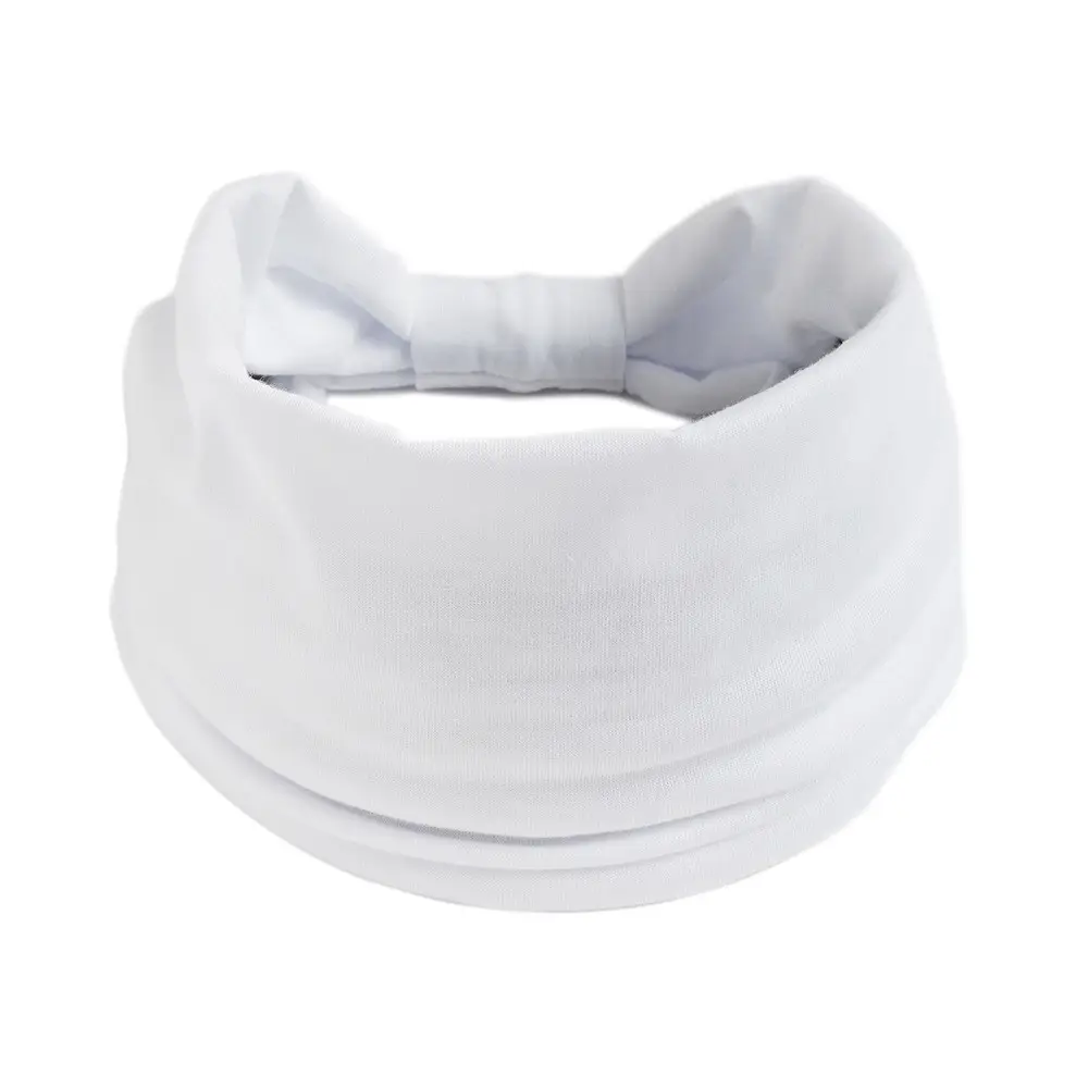 Blue Elastic Hair Band for Men Women Sports Yoga Running