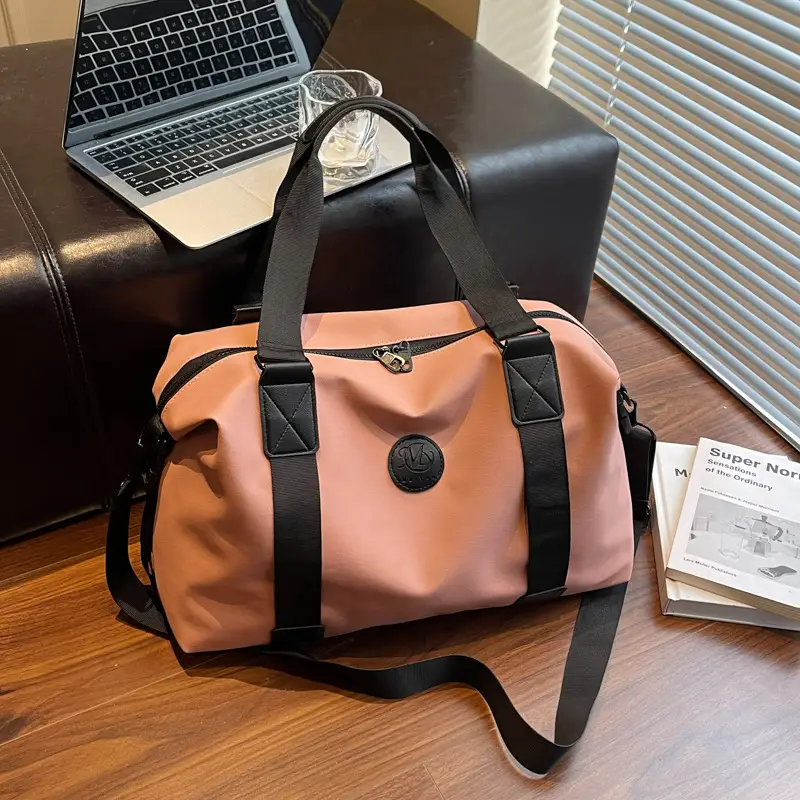 Large Capacity Yoga Bag Red Black Shoulder Handbag - Image 7