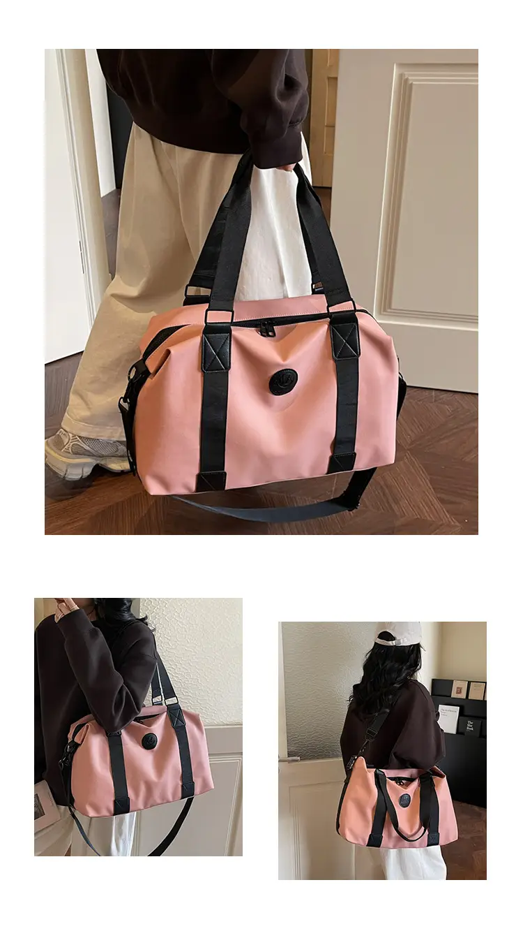 Large Capacity Yoga Bag Red Black Shoulder Handbag — feature 18