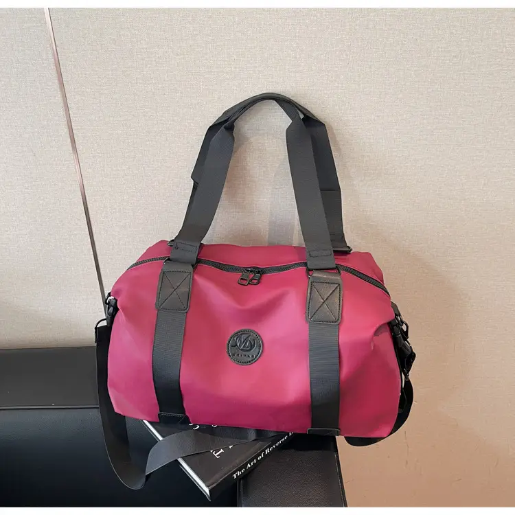 Large Capacity Yoga Bag Red Black Shoulder Handbag — feature 22