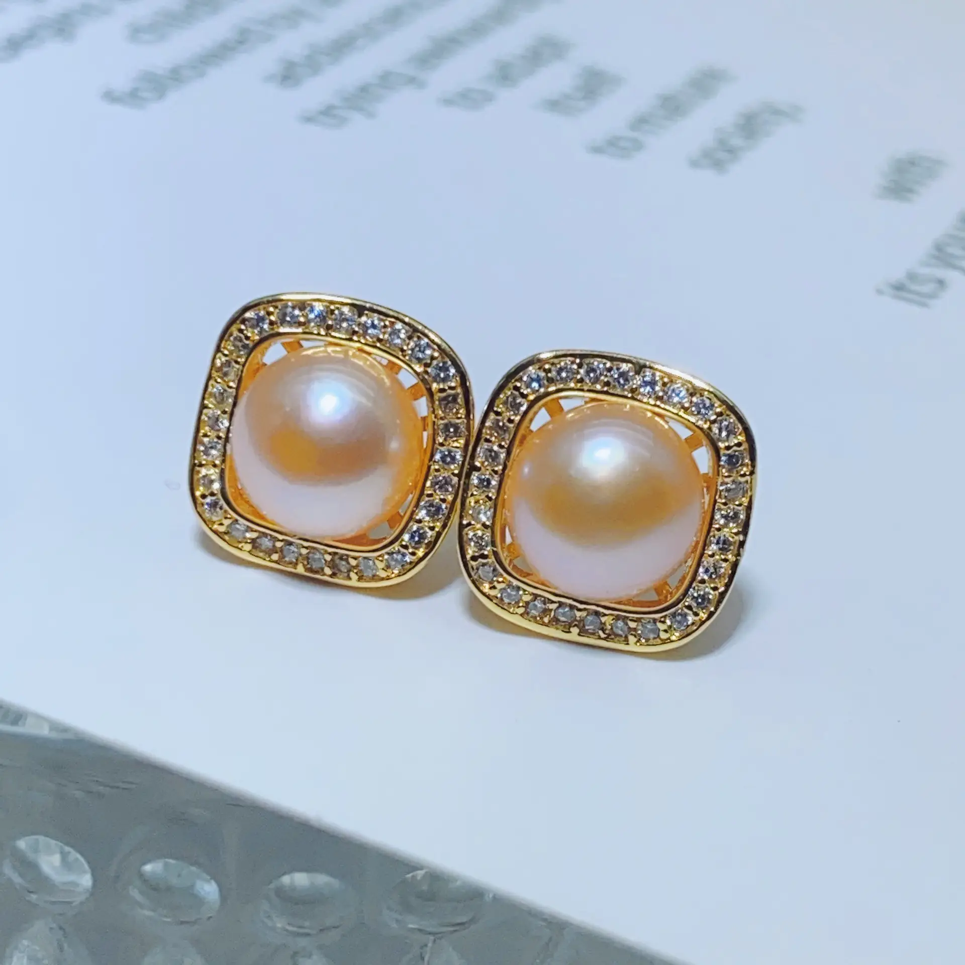Pearl & Diamond Stud Earrings Set for Women — feature 10