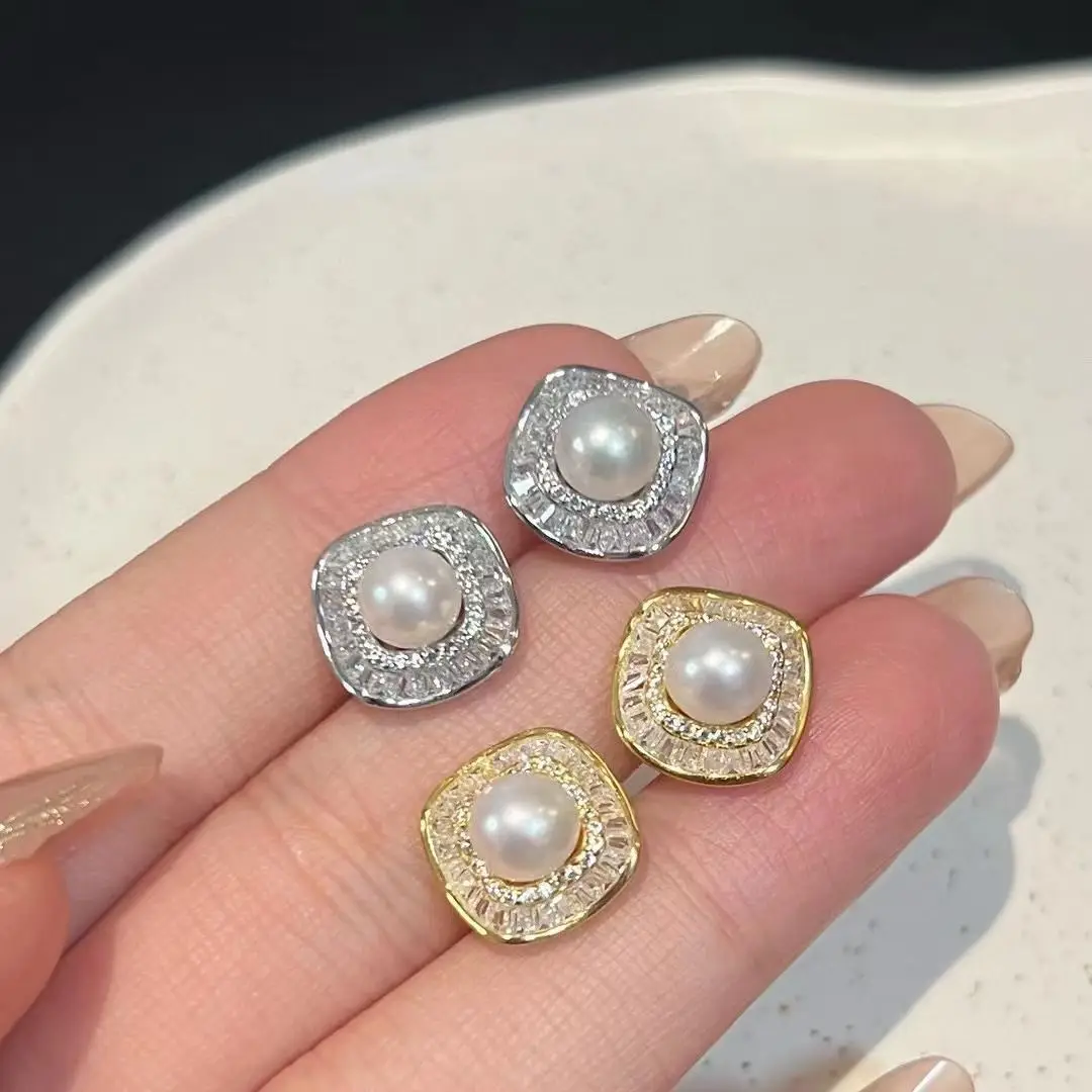 Pearl & Diamond Stud Earrings Set for Women — feature 13