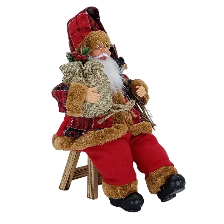 Santa Claus Christmas Dolls 35CM Sitting Set - Image 7